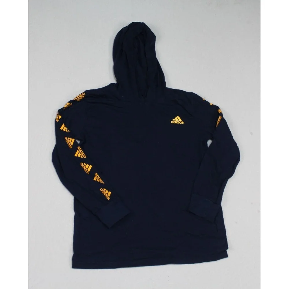 Adidas Youth Boy Blue Sweat Shirt Hoodie Long Sleeve Size Medium